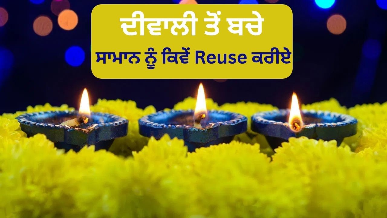 ਮਿੱਟੀ ਦੇ ਦੀਵਿਆਂ ਤੋਂ ਫੁੱਲਾਂ ਤੱਕ, ਦੀਵਾਲੀ ਤੋਂ ਬਚੀਆਂ ਚੀਜ਼ਾਂ ਨੂੰ ਇਸ ਯੂਨੀਕ ਤਰੀਕੇ ਨਾਲ ਵਰਤੋ ਦੁਬਾਰਾ