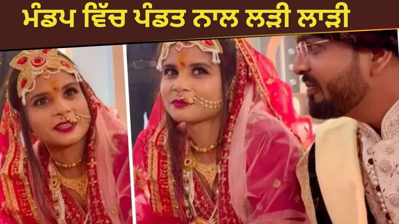 Viral Video: ਪੰਡਤ ਤੋਂ ਇਕ ਵਚਨ ਤੇ ਅੱੜੀ ਗਈ ਲਾੜੀ, ਬਰਾਤਿਆਂ ਦੇ ਸਾਹਮਣੇ ਕਹਿ ਦਿੱਤੀ ਦਿਲ ਦੀ ਗੱਲ, ਉੱਡ ਗਏ ਸੱਭ ਦੇ ਹੋਸ਼