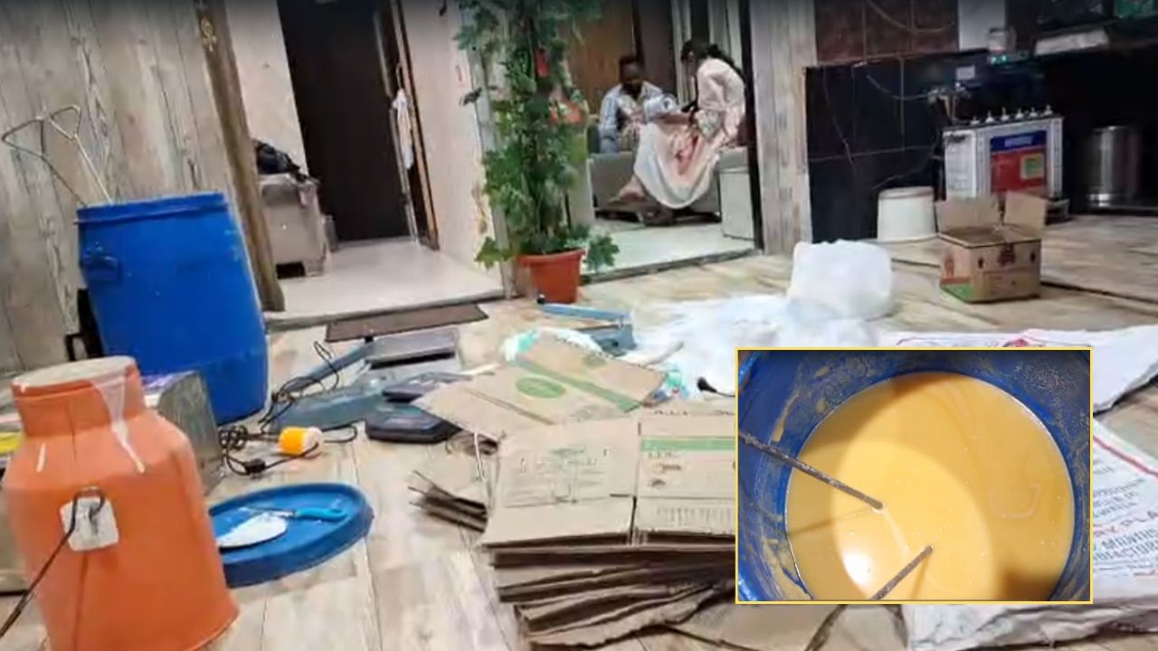 ਲੁਧਿਆਣਾ: ਸਿਹਤ ਵਿਭਾਗ ਦੀ ਘਰ 'ਤੇ ਰੇਡ, 40 ਕਿੱਲੋਂ ਨਕਲੀ ਘਿਓ ਜ਼ਬਤ, ਪਤੀ ਫ਼ਰਾਰ-ਪਤਨੀ ਗ੍ਰਿਫ਼ਤਾਰ