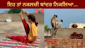 ਨਕਲਚੀ ਬਾਂਦਰ... ਕੁੜੀ ਨੂੰ ਦੇਖ ਬਾਂਦਰ ਕਰਨ ਲੱਗਾ ਯੋਗਾ, ਦੇਖੋ ਇਹ ਮਜ਼ਾਕਿਆ Video ਨਕਲਚੀ ਬਾਂਦਰ... ਕੁੜੀ ਨੂੰ ਦੇਖ ਬਾਂਦਰ ਕਰਨ ਲੱਗਾ ਯੋਗਾ, ਦੇਖੋ ਇਹ ਮਜ਼ਾਕਿਆ Video