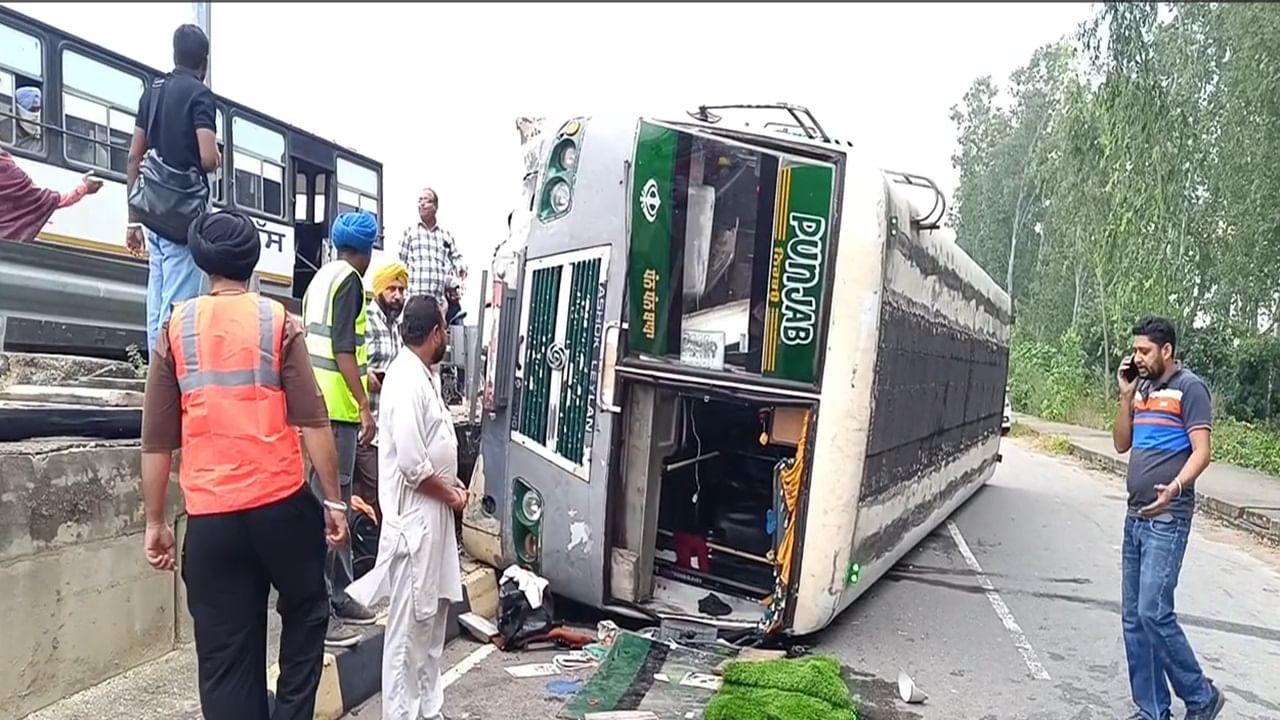 bus accident ludhiana highway