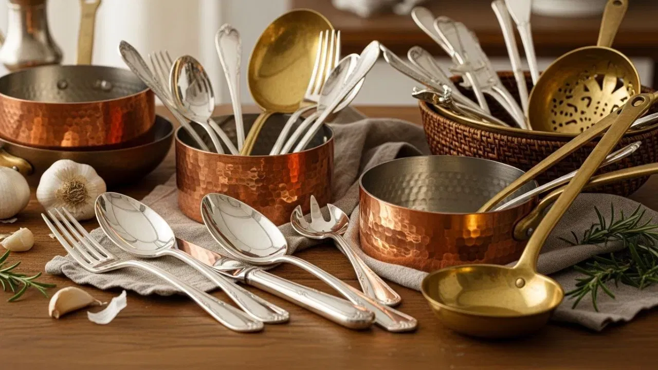 ਤਾਂਬੇ ਦੇ ਭਾਂਡਿਆਂ ਨੂੰ ਚਮਕਾਉਣ ਲਈ, ਇੱਕ ਕਟੋਰੀ ਵਿੱਚ ਥੋੜ੍ਹਾ ਜਿਹਾ ਸਿਰਕਾ ਅਤੇ ਨਮਕ ਲਓ। ਇਸ ਮਿਸ਼ਰਣ ਨੂੰ ਤਾਂਬੇ ਦੇ ਭਾਂਡਿਆਂ 'ਤੇ ਲਗਾਓ, ਕੁਝ ਮਿੰਟਾਂ ਲਈ ਰਗੜੋ, ਫਿਰ ਪਾਣੀ ਨਾਲ ਧੋਅ ਦਿਓ ਅਤੇ ਸੁੱਕਾਓ। ਪੁਰਾਣੀ ਚਮਕ ਵਾਪਸ ਆ ਜਾਵੇਗੀ।