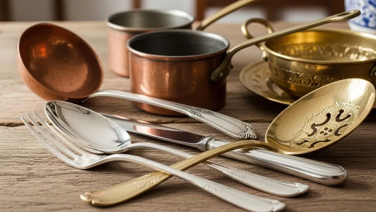 ਤਾਂਬੇ ਦੇ ਭਾਂਡਿਆਂ ਨੂੰ ਸਾਫ਼ ਕਰਨ ਲਈ, ਬੇਕਿੰਗ ਸੋਡਾ ਅਤੇ ਨਿੰਬੂ ਦਾ ਰਸ ਮਿਲਾ ਕੇ ਪੇਸਟ ਬਣਾਓ। ਇਸ ਨਾਲ ਤਾਂਬੇ ਦੇ ਭਾਂਡਿਆਂ ਨੂੰ ਸਾਫ਼ ਕਰੋ। ਕੁਝ ਮਿੰਟਾਂ ਬਾਅਦ, ਪਾਣੀ ਨਾਲ ਧੋਅ ਦਿਓ ਅਤੇ ਸਾਫ਼ ਕੱਪੜੇ ਨਾਲ ਪੂੰਝੋ। ਭਾਂਡੇ ਨਵੇਂ ਵਾਂਗ ਦਿਖਾਈ ਦੇਣਗੇ।