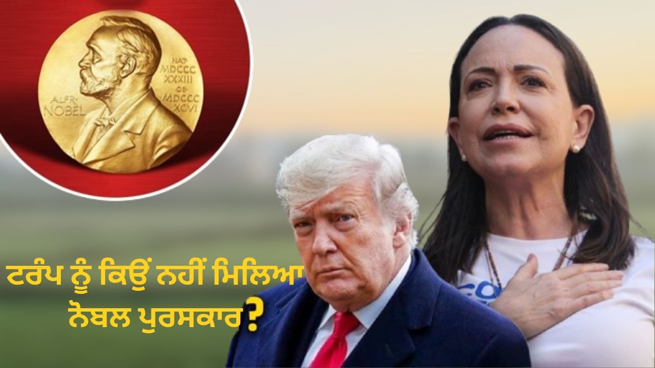 ਕਿਉਂ ਨਾਕਾਮ ਰਹੀ ਡੋਨਾਲਡ ਟਰੰਪ ਦੀ ਨੋਬਲ ਲਾਬਿੰਗ ਤੇ ਮਚਾਡੋ ਨੂੰ ਕਿਉਂ ਮਿਲਿਆ ਪੁਰਸਕਾਰ?