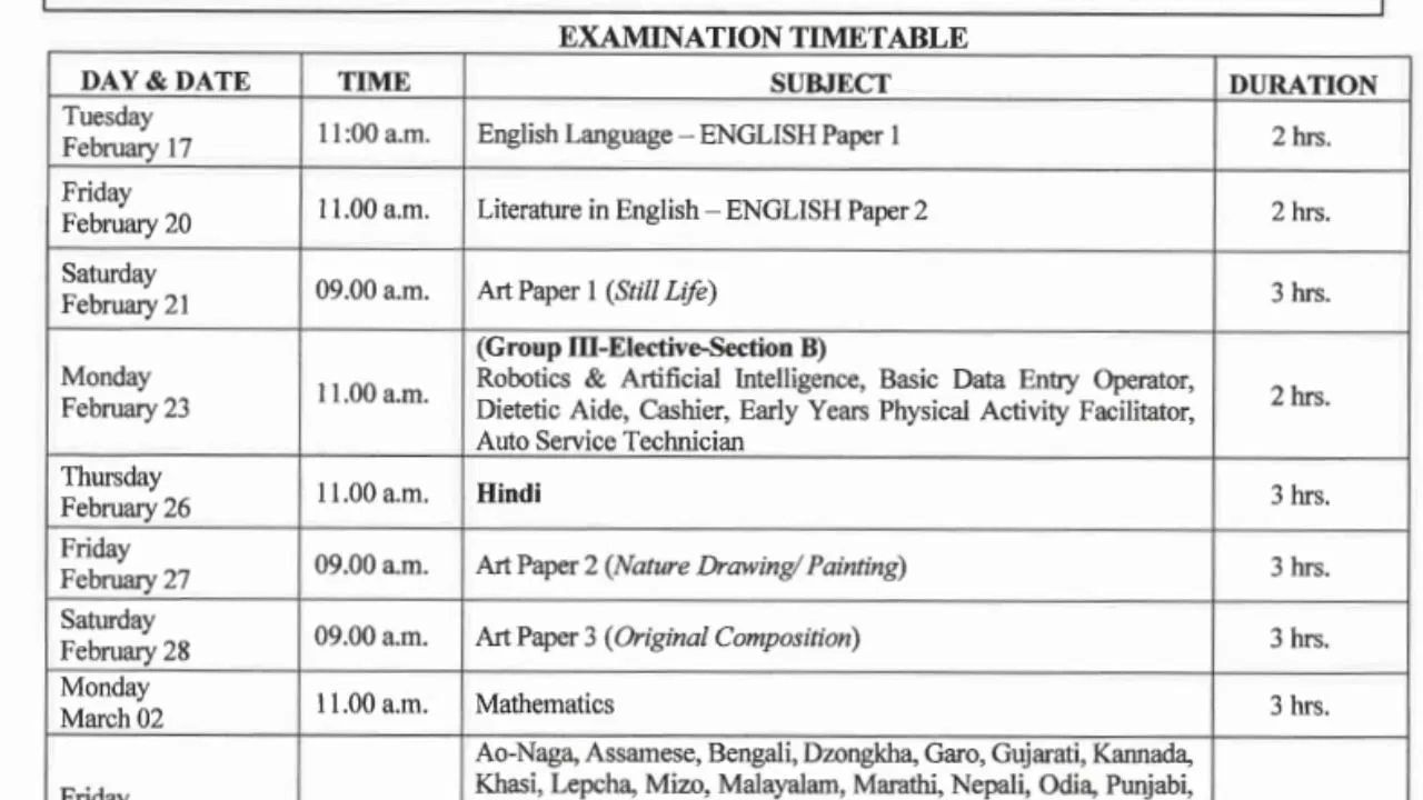 CISCE 10ਵੀਂ-12ਵੀਂ ਬੋਰਡ ਪ੍ਰੀਖਿਆ ਦਾ Time Table ਜਾਰੀ, ISC ਪ੍ਰੀਖਿਆਵਾਂ 12 ਫਰਵਰੀ ਤੋਂ, ਦੇਖੋ ਪੂਰਾ Schedule