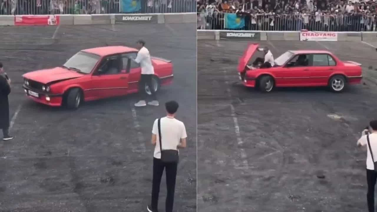 ਚਲਦੀ ਕਾਰ ਵਿੱਚੋਂ ਨਿਕਲਿਆ ਬਾਹਰ, ਫਿਰ ਦਿਖਾਇਆ ਅਜਿਹਾ ਖਤਰਨਾਕ ਸਟੰਟ, ਵੀਡਿਓ ਨੇ ਕਰ ਦਿੱਤਾ ਹੈਰਾਨ ਚਲਦੀ ਕਾਰ ਵਿੱਚੋਂ ਨਿਕਲਿਆ ਬਾਹਰ, ਫਿਰ ਦਿਖਾਇਆ ਅਜਿਹਾ ਖਤਰਨਾਕ ਸਟੰਟ, ਵੀਡਿਓ ਨੇ ਕਰ ਦਿੱਤਾ ਹੈਰਾਨ