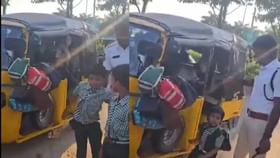 ਆਟੋ 'ਚ 22 ਬੱਚਿਆਂ ਨੂੰ ਲੈਜਾ ਰਿਹਾ ਸੀ ਡਰਾਈਵਰ, ਦਿਖਿਆ ਭੇਡ-ਬੱਕਰੀ ਵਰਗਾ ਨਜਾਰਾ