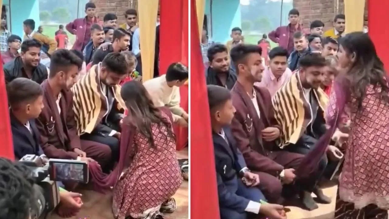 Funny Viral Video: ਸਾਲੀ ਸਾਹਿਬਾ ਦਾ 'ਹਮਲਾ' ਹੋਇਆ ਫਲਾਪ! ਲਾੜੇ ਦੇ ਭਰਾ ਨੇ ਪਹਿਲਾਂ ਹੀ ਸੈੱਟ ਕੀਤੀ ਹੋਈ ਸੀ ਫੀਲਡਿੰਗ, ਦੇਖੋ ਵੀਡੀਓ