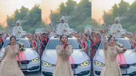 Viral Video: ਵਿਚਕਾਰ ਸੜਕ ਲਾੜੇ ਲਈ ਕੀਤਾ ਜੋਰਦਾਰ ਡਾਂਸ, ਫੈਨ ਹੋ ਗਏ ਲੋਕ