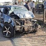 ਜਲੰਧਰ ਵਿੱਚ ਹਾਦਸੇ ਦਾ ਸ਼ਿਕਾਰ ਹੋਈ ਕਾਰ, ਹਾਈ ਸਪੀਡ ਵਿੱਚ ਬੱਸ ਨੂੰ ਕਰ ਰਹੀ ਸੀ ਓਵਰਟੇਕ