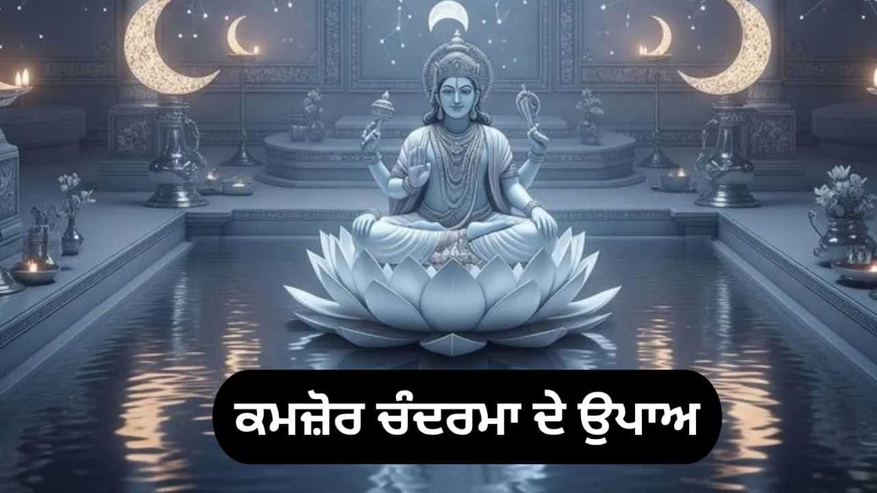 ਕੁੰਡਲੀ ਵਿੱਚ ਕਮਜ਼ੋਰ ਚੰਦਰਮਾ ਨੂੰ ਮਜ਼ਬੂਤ ਕਰਨ ਲਈ ਕੀ ਕਰਨਾ ਚਾਹੀਦਾ ਹੈ? ਕੁੰਡਲੀ ਵਿੱਚ ਕਮਜ਼ੋਰ ਚੰਦਰਮਾ ਨੂੰ ਮਜ਼ਬੂਤ ਕਰਨ ਲਈ ਕੀ ਕਰਨਾ ਚਾਹੀਦਾ ਹੈ?