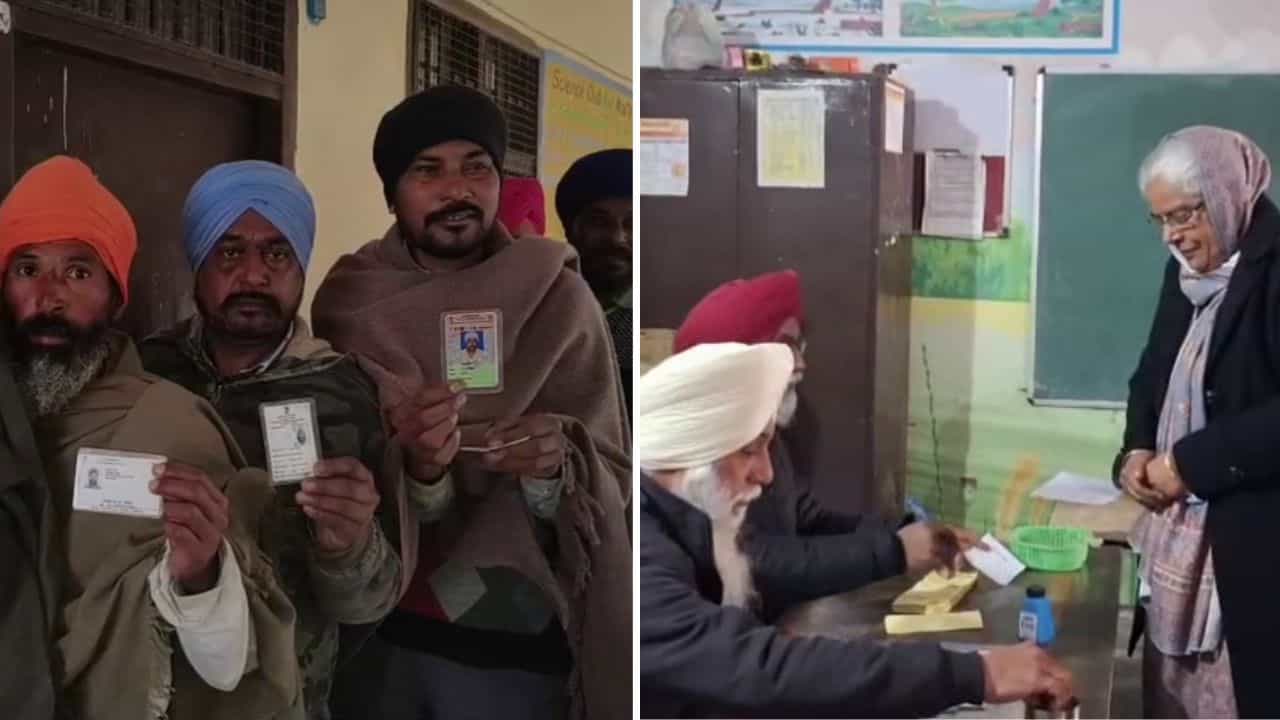 ਅੰਮ੍ਰਿਤਸਰ: ਪਿੰਡ ਜਗਦੇਵ ਕਲਾਂ ਸਣੇ ਕਈ ਪਿੰਡਾਂ ਚ ਵੋਟਿੰਗ ਜਾਰੀ, ਸਵੇਰ ਤੋਂ ਪੋਲਿੰਗ ਬੂਥਾਂ ਤੇ ਲੱਗੀਆਂ ਕਤਾਰਾਂ ਅੰਮ੍ਰਿਤਸਰ: ਪਿੰਡ ਜਗਦੇਵ ਕਲਾਂ ਸਣੇ ਕਈ ਪਿੰਡਾਂ ਚ ਵੋਟਿੰਗ ਜਾਰੀ, ਸਵੇਰ ਤੋਂ ਪੋਲਿੰਗ ਬੂਥਾਂ ਤੇ ਲੱਗੀਆਂ ਕਤਾਰਾਂ