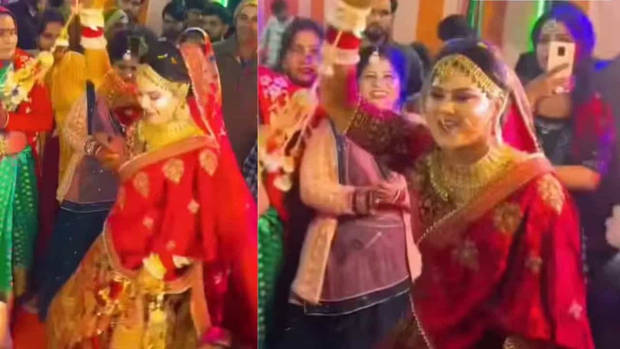 Dance Viral Video: ਬਰਾਤ ਦੇ ਸਾਹਮਣੇ ਲਾੜੀ ਦੇ ਮੂਵਜ ਨੇ ਸਹੁਰਿਆਂ ਦੇ ਉਡਾਏ ਹੋਸ਼, ਮਾਫੀਆ ਗਾਣੇ ਤੇ ਰੱਜ ਕੇ ਲਾਏ ਠੁਮਕੇ Dance Viral Video: ਬਰਾਤ ਦੇ ਸਾਹਮਣੇ ਲਾੜੀ ਦੇ ਮੂਵਜ ਨੇ ਸਹੁਰਿਆਂ ਦੇ ਉਡਾਏ ਹੋਸ਼, ਮਾਫੀਆ ਗਾਣੇ ਤੇ ਰੱਜ ਕੇ ਲਾਏ ਠੁਮਕੇ