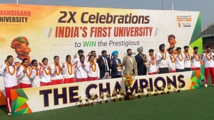 ਚੰਡੀਗੜ੍ਹ ਯੂਨੀਵਰਸਿਟੀ ਨੇ ਖੇਲੋ ਇੰਡੀਆ ਯੂਨੀਵਰਸਿਟੀ ਗੇਮਜ਼ ਜਿੱਤ ਕੇ ਰੱਚਿਆ ਇਤਿਹਾਸ