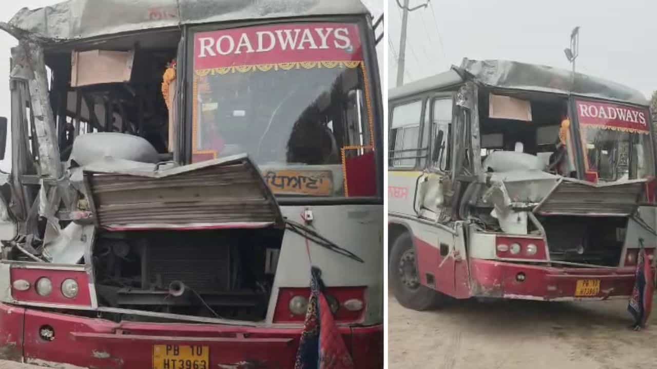 ਜੰਲਧਰ-ਫਗਵਾੜਾ ਹਾਈਵੇਅ ਤੇ ਵੱਡਾ ਹਾਦਸਾ, ਬੱਸ ਨੇ ਟਿੱਪਰ ਨੂੰ ਮਾਰੀ ਟੱਕਰ, ਡਰਾਈਵਰ ਜ਼ਖ਼ਮੀ