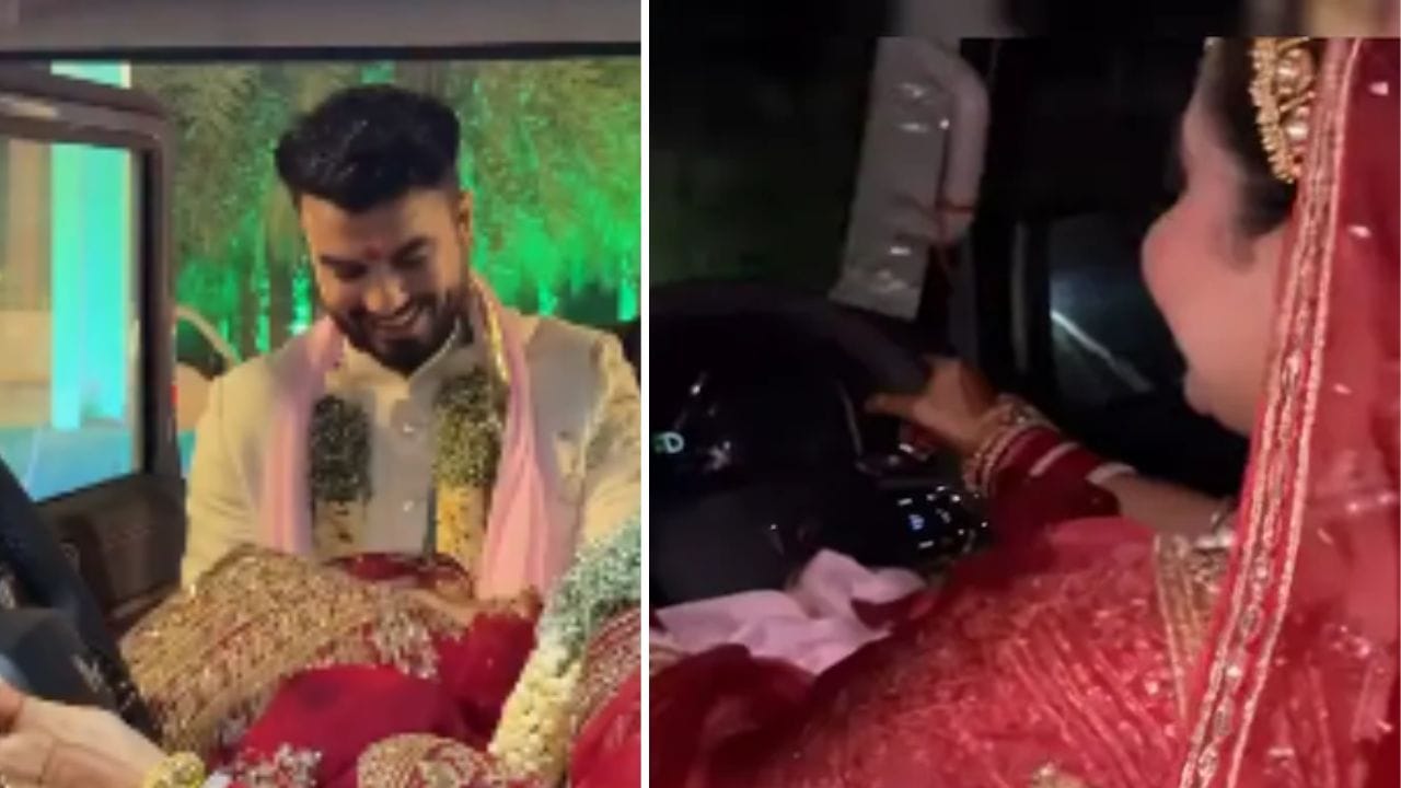 ਲਾੜੀ ਥਾਰ ਚਲਾ ਕੇ ਪਹੁੰਚੀ ਸਹੁਰੇ ਘਰ, ਲਾੜੇ ਨੂੰ ਕਿਹਾ- ਬੈਠੋ... ਘਰ ਨਹੀਂ ਜਾਣਾ; ਰਸਤੇ 'ਚ ਰਾਮ- ਰਾਮ ਕਹਿੰਦਾ ਨਜ਼ਰ ਆਇਆ ਮੁੰਡਾ