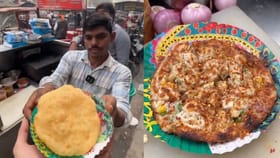 ਬੰਦੇ ਨੇ ਅਜਿਹਾ ਦੇਸੀ ਜੁਗਾੜ ਵਰਤਿਆ, ਭਟੂਰੇ ਨੂੰ ਬਣਾ ਦਿੱਤਾ ਪੀਜ਼ਾ, ਲੋਕ ਹੈਰਾਨ