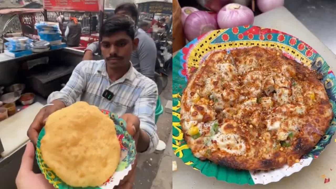 Viral Video: ਬੰਦੇ ਨੇ ਅਜਿਹਾ ਦੇਸੀ ਜੁਗਾੜ ਵਰਤਿਆ, ਭਟੂਰੇ ਨੂੰ ਬਣਾ ਦਿੱਤਾ ਪੀਜ਼ਾ, ਦੇਖ ਕੇ ਹੈਰਾਨ ਹੋਏ ਲੋਕ