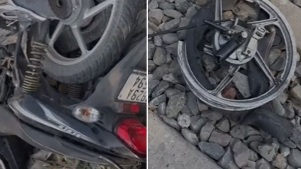 Shocking Video: ਬੰਦ ਫਾਟਕ ਹੇਠਾਂ ਵਾੜ ਦਿੱਤੀ ਬਾਈਕ, ਉੱਤੋਂ ਆ ਗਈ ਟਰੇਨ, ਪਲਕ ਝਪਕਦੇ ਹੀ ਬਦਲ ਗਿਆ ਨਜਾਰਾ...ਵੀਡੀਓ ਵੇਖ ਕੇ ਕੰਬ ਜਾਵੇਗੀ ਰੂਹ