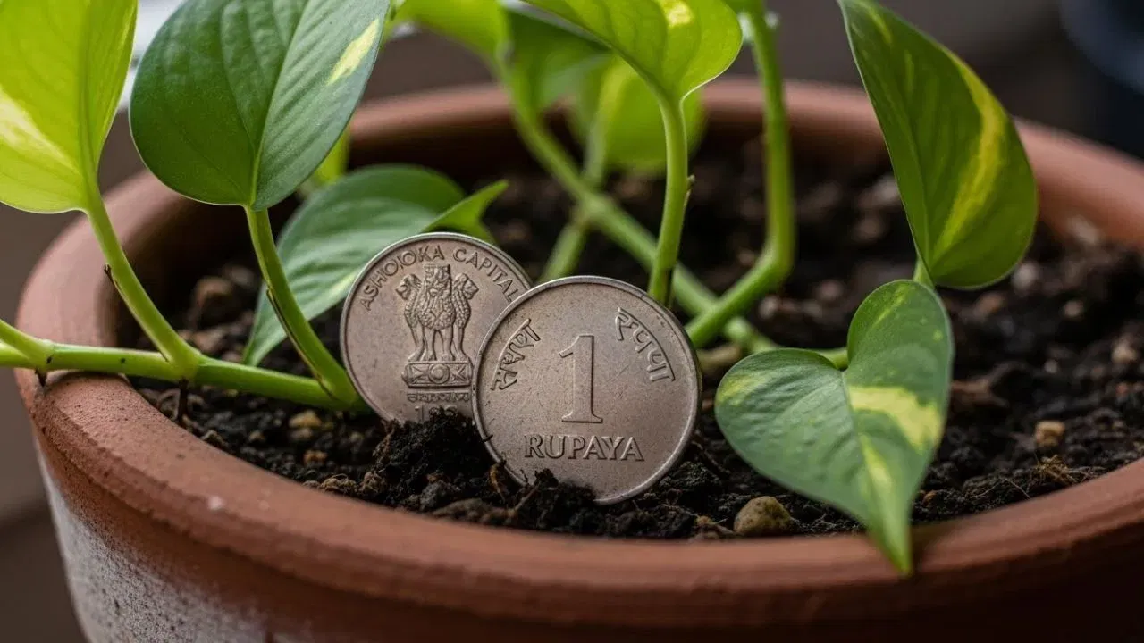 ਵਾਸਤੂ ਸ਼ਾਸਤਰ ਦੇ ਅਨੁਸਾਰ, ਮਨੀ ਪਲਾਂਟ ਵੀਨਸ ਗ੍ਰਹਿ ਨਾਲ ਜੁੜਿਆ ਹੋਇਆ ਹੈ। ਸ਼ੁੱਕਰ ਭੌਤਿਕ ਸੁੱਖ-ਸਹੂਲਤਾਂ ਅਤੇ ਖੁਸ਼ਹਾਲੀ ਦਾ ਪ੍ਰਤੀਕ ਹੈ। ਪੈਸੇ ਦੇ ਘੜੇ ਵਿੱਚ ਸਿੱਕਾ ਰੱਖਣ ਨਾਲ ਸ਼ੁੱਕਰ ਗ੍ਰਹਿ ਮਜ਼ਬੂਤ ​​ਹੁੰਦਾ ਹੈ, ਜਿਸ ਨਾਲ ਵਿਅਕਤੀ ਦੇ ਜੀਵਨ ਵਿੱਚ ਸਫਲਤਾ, ਖੁਸ਼ਹਾਲੀ ਅਤੇ ਸੁੱਖ-ਸਹੂਲਤਾਂ ਆਉਂਦੀਆਂ ਹਨ। (ਚਿੱਤਰ ਸ਼ਿਸ਼ਟਾਚਾਰ: ਵਿਸਕ)