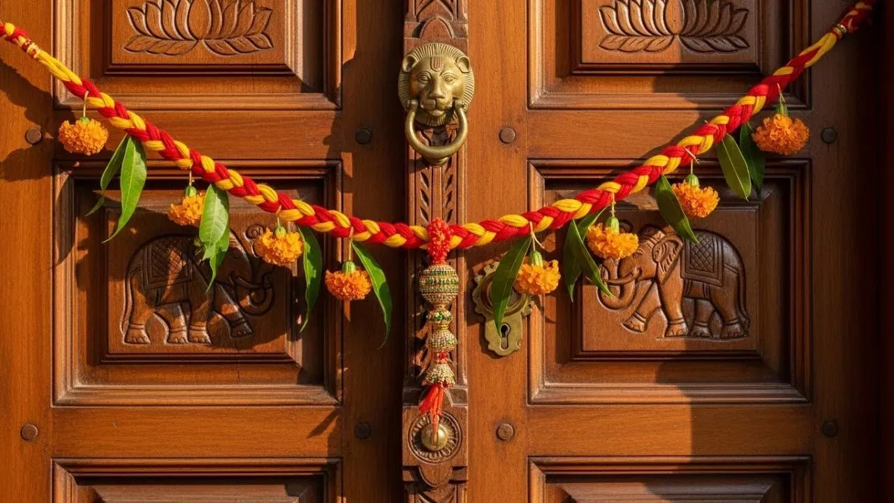 ਰੱਖਿਆ ਸੂਤਰ ਰਵਾਇਤੀ ਤੌਰ 'ਤੇ ਸ਼ੁਭ ਰਸਮਾਂ ਵਿੱਚ ਵਰਤੇ ਜਾਂਦੇ ਹਨ। ਮਾਨਤਾ ਅਨੁਸਾਰ, ਇਸਨੂੰ ਸਹੀ ਜਗ੍ਹਾ 'ਤੇ ਬੰਨ੍ਹਣ ਨਾਲ ਤੁਹਾਡੇ ਆਲੇ ਦੁਆਲੇ ਦੀ ਨਕਾਰਾਤਮਕ ਊਰਜਾ ਘੱਟ ਜਾਂਦੀ ਹੈ ਅਤੇ ਤੁਹਾਡੇ ਜੀਵਨ ਵਿੱਚ ਕੁਝ ਮੁਸ਼ਕਲਾਂ ਤੋਂ ਵੀ ਰਾਹਤ ਮਿਲ ਸਕਦੀ ਹੈ। ਹਾਲਾਂਕਿ, ਇਸ ਰਸਮ ਨੂੰ ਅਪਣਾਉਣ ਤੋਂ ਪਹਿਲਾਂ ਹਮੇਸ਼ਾ ਕਿਸੇ ਵਾਸਤੂ ਜਾਂ ਜੋਤਿਸ਼ ਮਾਹਿਰ ਨਾਲ ਸਲਾਹ ਕਰਨਾ ਜਿਆਦਾ ਚੰਗਾ ਹੁੰਦਾ ਹੈ। (ਨੋਟ: TV9 ਕਿਸੇ ਵੀ ਤਰ੍ਹਾਂ ਅੰਧਵਿਸ਼ਵਾਸ ਨੂੰ ਉਤਸ਼ਾਹਿਤ ਨਹੀਂ ਕਰਦਾ। ਇਹ ਰਿਪੋਰਟ ਸਿਰਫ਼ ਧਾਰਮਿਕ ਮਾਨਤਾਵਾਂ ਅਤੇ ਪ੍ਰਸਿੱਧ ਵਿਸ਼ਵਾਸਾਂ ਅਤੇ ਰੀਤੀ-ਰਿਵਾਜਾਂ ਦੇ ਆਧਾਰ 'ਤੇ ਪੇਸ਼ ਕੀਤੀ ਗਈ ਹੈ।) (ਫੋਟੋ: AI ਜਨਰੇਟਿਡ)