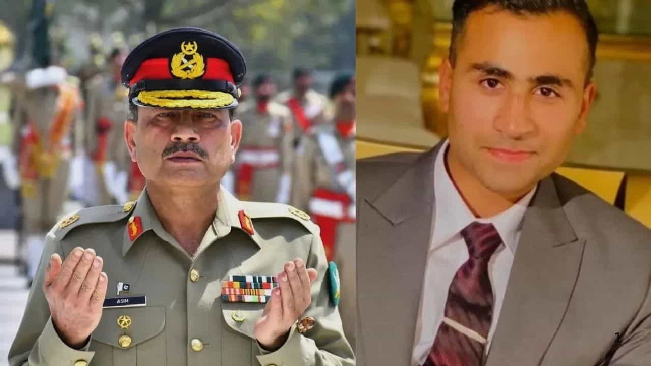 ਪਾਕਿਸਤਾਨੀ ਫੌਜ ਮੁਖੀ ਅਸੀਮ ਮੁਨੀਰ ਨੇ ਗੁਪਚੁੱਪ ਤਰੀਕੇ ਨਾਲ ਕੀਤਾ ਆਪਣੀ ਧੀ ਦਾ ਵਿਆਹ, ਆਰਮੀ ਹੈੱਡਕੁਆਰਟਰ ਵਿਖੇ ਭਤੀਜੇ ਨਾਲ ਕਰਵਾਇਆ ਨਿਕਾਹ ਪਾਕਿਸਤਾਨੀ ਫੌਜ ਮੁਖੀ ਅਸੀਮ ਮੁਨੀਰ ਨੇ ਗੁਪਚੁੱਪ ਤਰੀਕੇ ਨਾਲ ਕੀਤਾ ਆਪਣੀ ਧੀ ਦਾ ਵਿਆਹ, ਆਰਮੀ ਹੈੱਡਕੁਆਰਟਰ ਵਿਖੇ ਭਤੀਜੇ ਨਾਲ ਕਰਵਾਇਆ ਨਿਕਾਹ