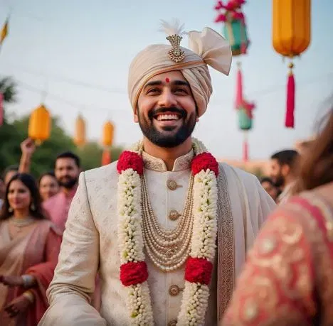 ਹਿੰਦੂ ਧਰਮ ਵਿੱਚ, ਲਾੜੇ ਦੇ ਵਿਆਹ ਦੀ ਬਰਾਤ ਬਹੁਤ ਧੂਮਧਾਮ ਨਾਲ ਕੱਢੀ ਜਾਂਦੀ ਹੈ। ਲਾੜੇ ਦੀ ਘੋੜੀ ਅੱਗੇ ਢੋਲ ਅਤੇ ਬੈਂਡ ਬਾਜਾ ਵੱਜਦਾ ਰਹਿੰਦਾ ਹੈ। ਪਰ ਇਸ ਬਰਾਤ ਦਾ ਅਸਲ ਮਹੱਤਵ ਕੀ ਹੈ? ਬਹੁਤ ਸਾਰੇ ਲੋਕ ਇਸ ਬਾਰੇ ਨਹੀਂ ਜਾਣਦੇ। ਤਾਂ, ਆਓ ਜਾਣਦੇ ਹਾਂ ਕਿ ਲਾੜੇ ਦੀ ਬਰਾਤ ਕਿਉਂ ਕੱਢੀ ਜਾਂਦੀ ਹੈ। (ਪ੍ਰਤੀਕਾਤਮਕ ਫੋਟੋ - ਕ੍ਰੇਡਿਟ ਮੇਟਾ ਏਆਈ)