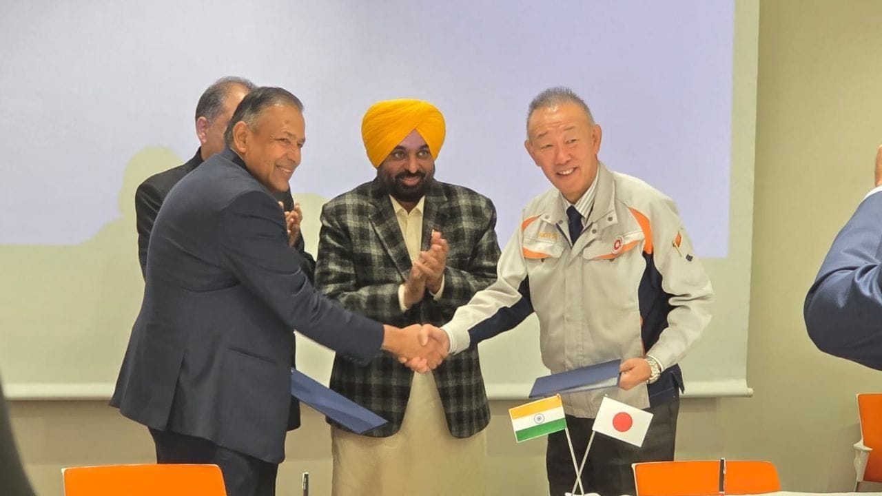 Bhagwant Mann Japan tour: ਜਾਪਾਨ ਦੌਰੇ ਦੇ ਤੀਜੇ ਦਿਨ, ਪੰਜਾਬ ਵਿੱਚ ₹500 ਕਰੋੜ ਦੇ ਨਿਵੇਸ਼ ਲਈ ਸਮਝੌਤਾ, ਵਰਧਮਾਨ ਅਤੇ ਆਇਚੀ ਸਟੀਲ ਨੇ ਮਿਲਾਇਆ ਹੱਥ