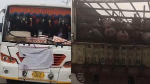 ਜਲੰਧਰ 'ਚ ਧੁੰਦ ਦਾ ਕਹਿਰ, ਲੋਅ-ਵਿਜ਼ੀਬਿਲਟੀ ਕਾਰਨ ਟਰੱਕ ਤੇ ਦੋ ਬੱਸਾਂ ਟਕਰਾਈਆਂ