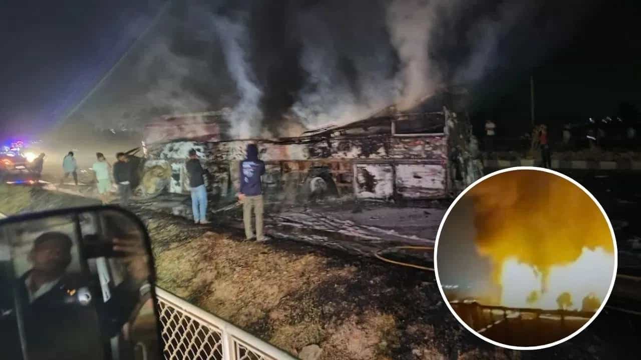 ਕਰਨਾਟਕ ਹਾਦਸਾ: ਟਰੱਕ ਨਾਲ ਟਕਰਾਉਣ ਤੋਂ ਬਾਅਦ ਸਲੀਪਰ ਬੱਸ ਬਣੀ ਅੱਗ ਦਾ ਗੋਲਾ, 9 ਲੋਕ ਜ਼ਿੰਦਾ ਸੜੇ