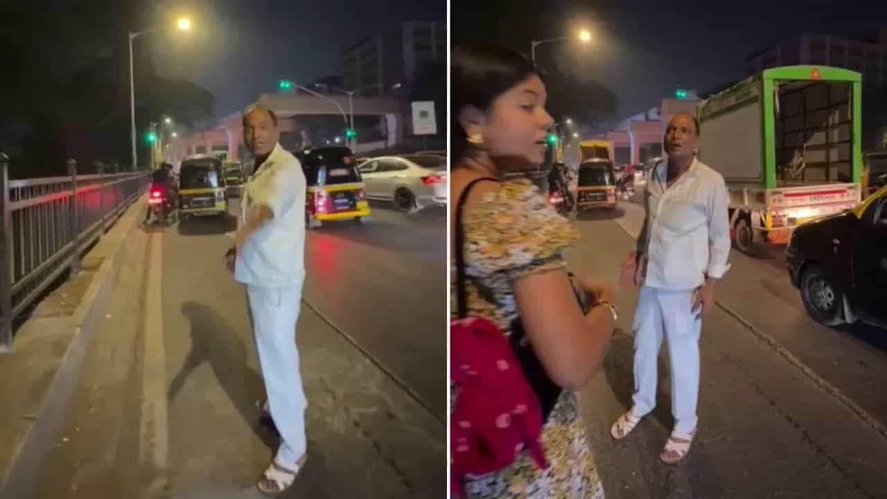Viral Video: ਪਟਕ-ਪਟਕ ਕੇ ਮਾਰਾਂਗਾ, ਮੁੰਬਈ ਵਿੱਚ ਆਟੋ ਡਰਾਈਵਰ ਦੀ ਗੁੰਡਾਗਰਦੀ, ਕੁੜੀਆਂ ਨੂੰ ਸਰੇਆਮ ਦਿੱਤੀ ਧਮਕੀ Viral Video: ਪਟਕ-ਪਟਕ ਕੇ ਮਾਰਾਂਗਾ, ਮੁੰਬਈ ਵਿੱਚ ਆਟੋ ਡਰਾਈਵਰ ਦੀ ਗੁੰਡਾਗਰਦੀ, ਕੁੜੀਆਂ ਨੂੰ ਸਰੇਆਮ ਦਿੱਤੀ ਧਮਕੀ