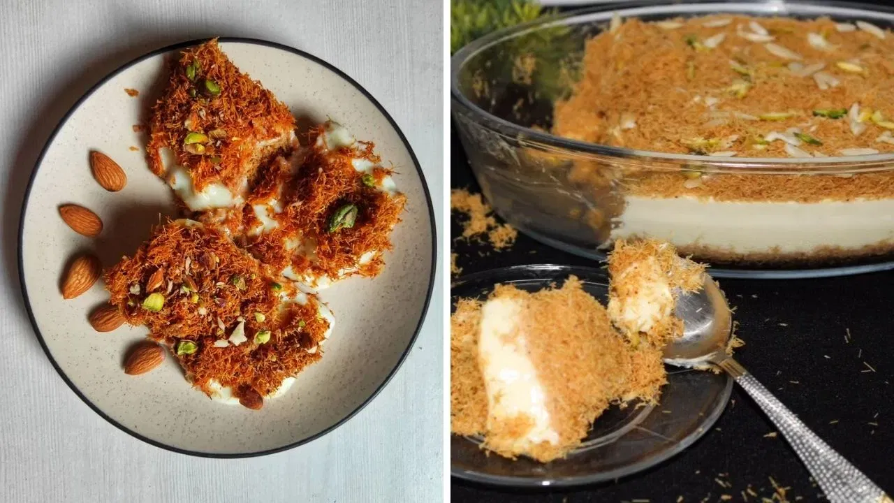 ਨਵਾਬੀ ਸੇਵੀਆਂ: ਇਸ ਨਵੇਂ ਸਾਲ, ਤੁਸੀਂ ਨਵਾਬੀ ਸੇਵੀਆਂ ਦੀ ਰੈਸਿਪੀ ਵੀ ਟ੍ਰਾਈ ਕਰ ਸਕਦੇ ਹੋ। ਇਹ ਬਹੁਤ ਹੀ ਸੁਆਦੀ ਅਤੇ ਫਟਾਫਟ ਬਣ ਜਾਂਦੀ ਹੈ। ਵਰਮੀਸੇਲੀ ਨੂੰ ਸ਼ੁੱਧ ਘਿਓ ਵਿੱਚ ਭੁੰਨੋ। ਫਿਰ, ਪਾਊਡਰ ਸ਼ੁਗਰ ਅਤੇ ਮਿਲਕ ਪਾਊਡਰ ਪਾ ਕੇ ਥੋੜ੍ਹੀ ਦੇਰ ਲਈ ਪਕਾਓ। ਇਸਦੀ ਇੱਕ ਲੇਅਰ ਇੱਕ ਡੱਬੇ ਵਿੱਚ ਫੈਲਾਓ, ਇਸਨੂੰ ਦਬਾ ਕੇ ਪਲੇਨ ਕਰ ਲਵੋ। ਫਿਰ, ਥੋੜ੍ਹੇ ਜਿਹੇ ਦੁੱਧ ਵਿੱਚ ਕੌਰਨਫਲੋਰ ਪਾਓ, ਕਸਟਰਡ ਪਾਊਡਰ ਪਾਓ, ਅਤੇ ਇਸਨੂੰ ਉਬਲਦੇ ਦੁੱਧ ਵਿੱਚ ਐਡ ਕਰ ਦਿਓ। ਇਹ ਥੋੜ੍ਹੀ ਦੇਰ ਵਿੱਚ ਇਹ ਗਾੜ੍ਹਾ ਹੋ ਜਾਵੇਗਾ, ਇਸ ਤੋਂ ਬਾਅਦ, ਮਿਲਕ ਪਾਊਡਰ ਅਤੇ ਚੀਨੀ ਪਾਓ। ਇਸ ਉਤੇ  ਵਰਮੀਸੇਲੀ ਦੀ ਇੱਕ ਹੋਰ ਲੇਅਰ ਵਿਛਾ ਦਿਓ।  Image:flavours_of_kitchenette/chandni_foodcorne