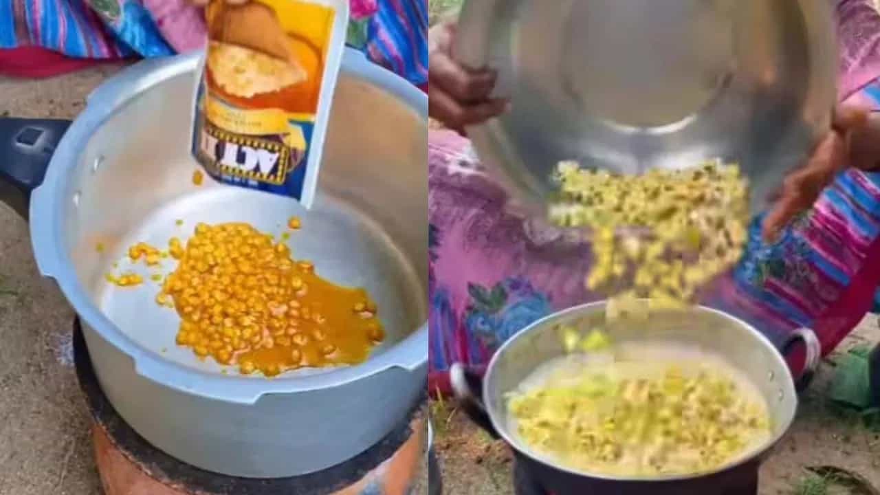Viral Video: ਔਰਤ ਨੇ ਬਣਾਈ Popcorn ਕਰੀ , ਵੀਡੀਓ ਦੇਖ ਕੇ ਸਤਵੇਂ ਅਸਮਾਨ ਤੇ ਪਹੁੰਚਿਆਂ ਲੋਕਾਂ ਦਾ ਗੁੱਸਾ