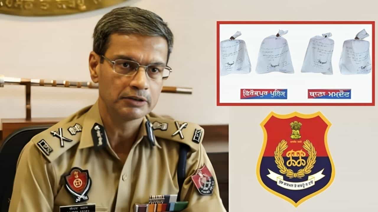 ਫਿਰੋਜ਼ਪੁਰ ਪੁਲਿਸ ਵੱਲੋਂ ਦੋ ਨਸ਼ਾ ਤਸਕਰਾਂ ਕਾਬੂ: 4 ਕਿਲੋ ਹੈਰੋਇਨ ਬਰਾਮਦ; PaK ਤੋਂ ਭਾਰਤ ਲਿਆਂਦੀ ਜਾ ਰਹੀ ਹੈ ਖੇਪ