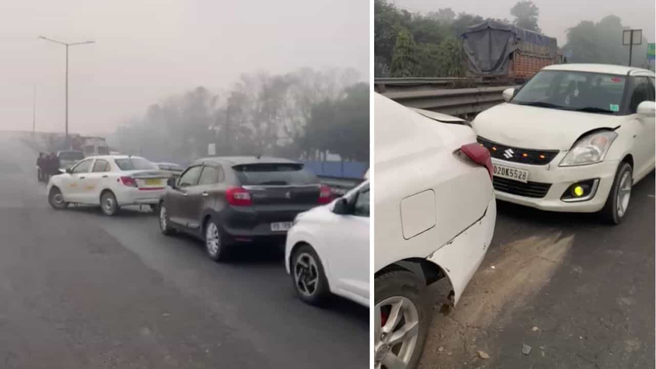 ਜਲੰਧਰ-ਫਗਵਾੜਾ ਹਾਈਵੇਅ ਤੇ ਧੁੰਦ ਦਾ ਕਹਿਰ, 6 ਗੱਡੀਆਂ ਦੀ ਆਪਸ ਚ ਟੱਕਰ, ਨਹੀਂ ਹੋਇਆ ਕੋਈ ਜਾਨੀ ਨੁਕਸਾਨ