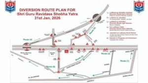 ਗੁਰੂ ਰਵਿਦਾਸ ਜੈਅੰਤੀ: ਫਗਵਾੜਾ 'ਚ ਸ਼ੋਭਾ ਯਾਤਰਾ ਨੂੰ ਲੈ ਕੇ ਟ੍ਰੈਫਿਕ ਰੂਟ ਡਾਇਵਰਟ