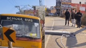 ਸੰਗਰੂਰ 'ਚ ਤੇਜ਼ ਰਫ਼ਤਾਰ ਸਕੂਲੀ ਬੱਸ ਦਾ ਐਕਸੀਡੈਂਟ, ਹਾਦਸੇ 'ਚ ਬੱਚੇ ਸੁਰੱਖਿਅਤ