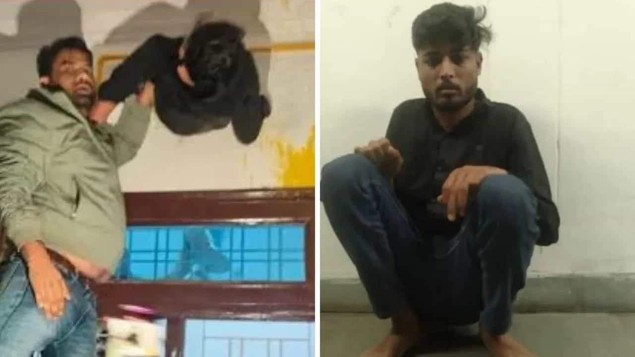 Viral Video: ਖਾਟੂਸ਼ਿਆਮ ਤੋਂ ਪਰਤੇ ਤਾਂ ਦਿਖਿਆ ਚਮਤਕਾਰ,ਐਗਜ਼ਾਸਟ ਫੈਨ ਦੇ ਛੇਕ ਚ ਲਟਕਿਆ ਮਿਲਿਆ ਚੋਰ... ਰਾਜਸਥਾਨ ਦਾ ਗਜਬ ਮਾਮਲਾ Viral Video: ਖਾਟੂਸ਼ਿਆਮ ਤੋਂ ਪਰਤੇ ਤਾਂ ਦਿਖਿਆ ਚਮਤਕਾਰ,ਐਗਜ਼ਾਸਟ ਫੈਨ ਦੇ ਛੇਕ ਚ ਲਟਕਿਆ ਮਿਲਿਆ ਚੋਰ... ਰਾਜਸਥਾਨ ਦਾ ਗਜਬ ਮਾਮਲਾ