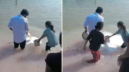 Viral Video: ਨਦੀ ‘ਚ ਵਹਾ ਦਿੱਤਾ 20 ਲੀਟਰ ਦੁੱਧ, ਪਰ ਲੋੜਵੰਦ ਕੁੜੀ ਨੂੰ ਨਹੀਂ ਦਿੱਤਾ; ਵੀਡੀਓ ਦੇਖ ਕੇ ਭੜਕੇ ਲੋਕ