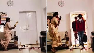 Viral Video : 4 ਮਹੀਨਿਆਂ ਬਾਅਦ ਘਰ ਪਰਤਿਆ ਪੁੱਤਰ, ਮਾਂ ਨੇ ਦਿੱਤਾ ਅਜਿਹਾ ਸਰਪ੍ਰਾਈਜ਼, ਗਲ੍ਹ ਲੱਗ ਕੋ ਹੋਇਆ ਭਾਵੁਕ