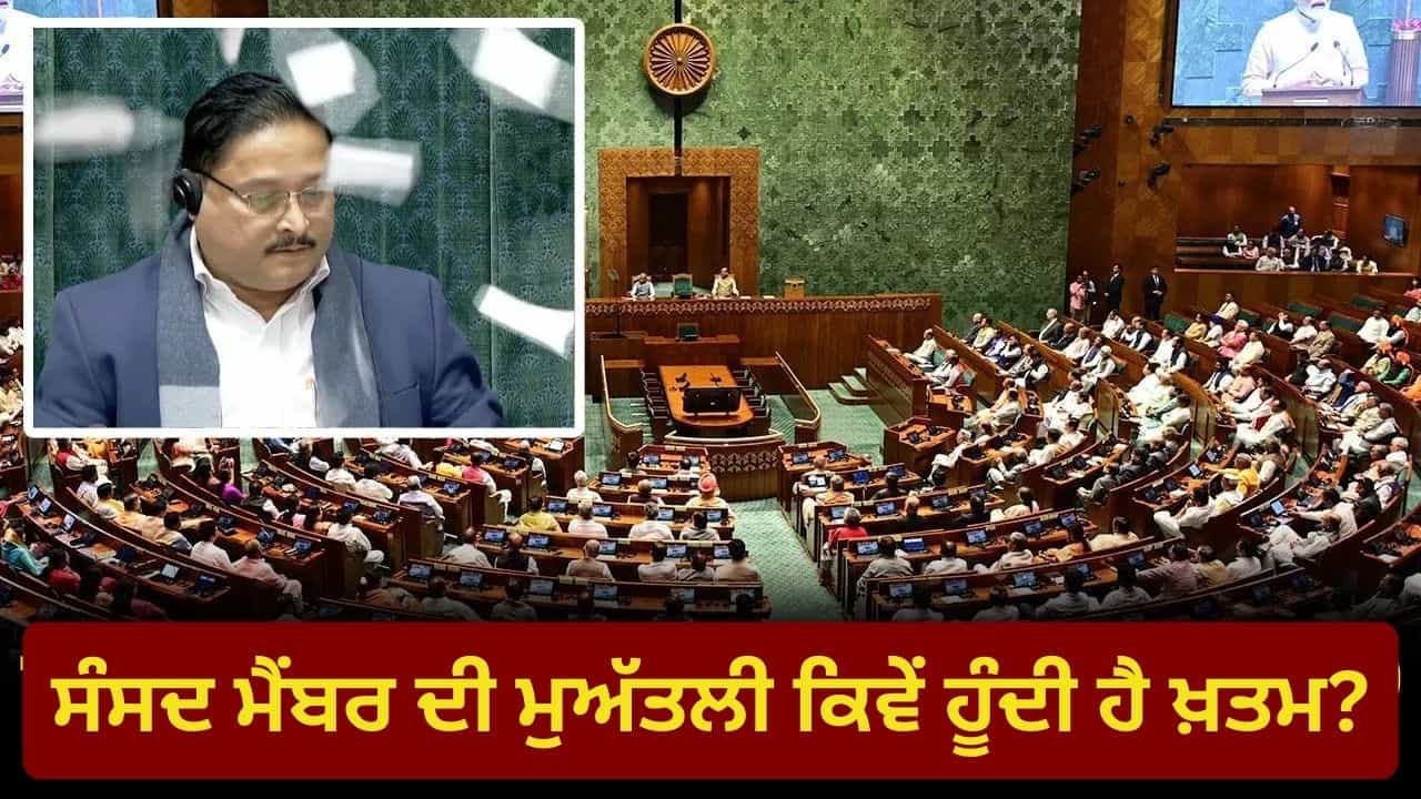 ਸੰਸਦ ਮੈਂਬਰ ਕਿਵੇਂ ਅਤੇ ਕਿਉਂ ਹੁੰਦੇ ਹਨ ਮੁਅੱਤਲ? ਜਾਣੋ ਲੋਕ ਸਭਾ ਦੇ ਉਹ ਨਿਯਮ ਜਿਨ੍ਹਾਂ ਤਹਿਤ 8 ਮੈਂਬਰਾਂ ਤੇ ਡਿੱਗੀ ਗਾਜ