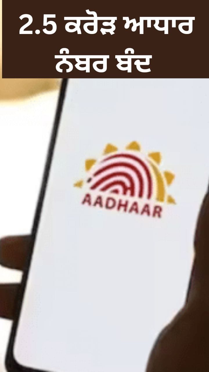 ਆਧਾਰ ਸੁਰੱਖਿਆ ਮਜ਼ਬੂਤ, ਮ੍ਰਿਤਕ ਵਿਅਕਤੀਆਂ ਦੇ 2.5 ਕਰੋੜ ਆਧਾਰ ਨੰਬਰ ਬੰਦ