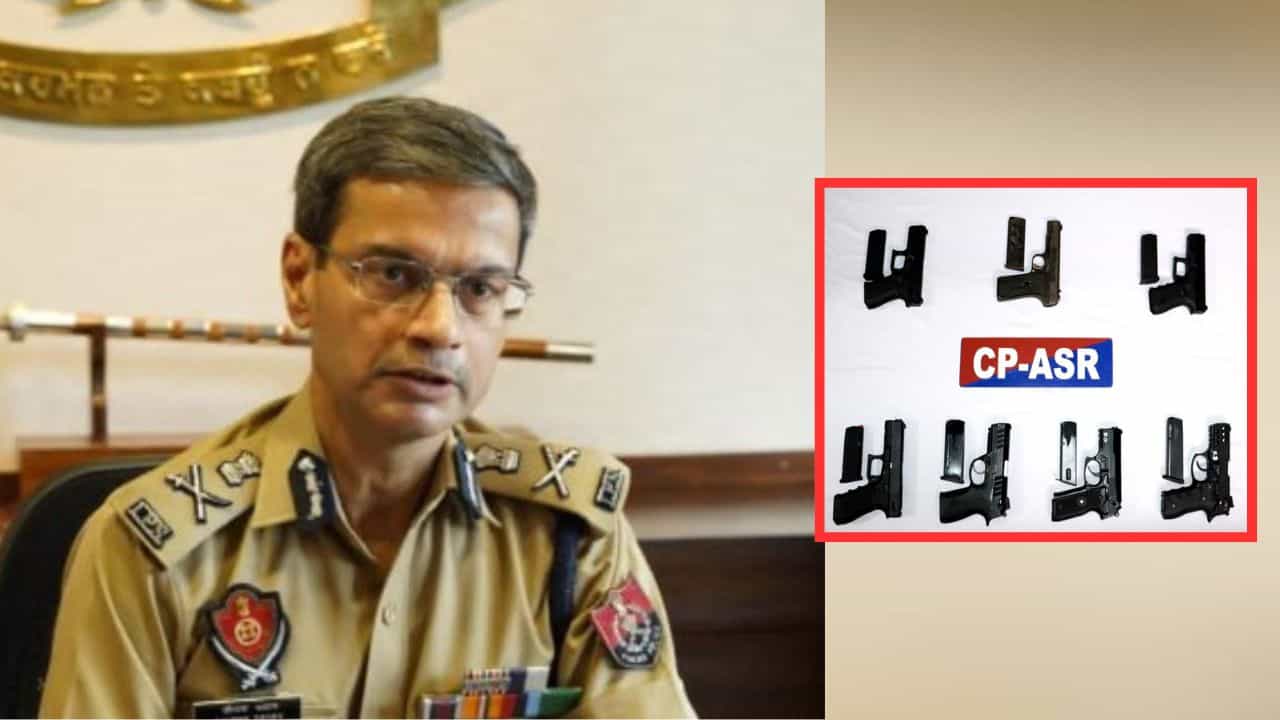 ਅੰਮ੍ਰਿਤਸਰ ਪੁਲਿਸ ਵੱਲੋਂ ਦੋ ਤਸਕਰ ਗ੍ਰਿਫ਼ਤਾਰ, ਇੱਕ ਗਲੌਕ ਸਮੇਤ 7 ਗੈਰ-ਕਾਨੂੰਨੀ ਪਿਸਤੌਲ ਬਰਾਮਦ ਅੰਮ੍ਰਿਤਸਰ ਪੁਲਿਸ ਵੱਲੋਂ ਦੋ ਤਸਕਰ ਗ੍ਰਿਫ਼ਤਾਰ, ਇੱਕ ਗਲੌਕ ਸਮੇਤ 7 ਗੈਰ-ਕਾਨੂੰਨੀ ਪਿਸਤੌਲ ਬਰਾਮਦ