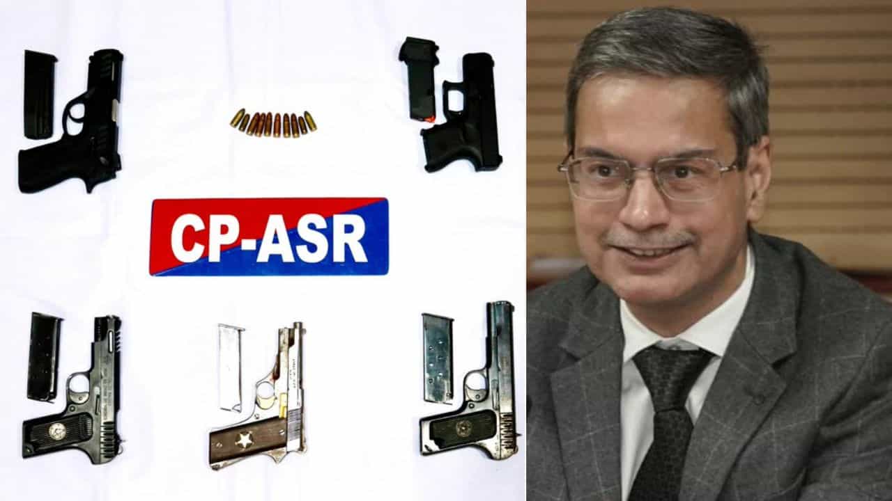 ਅੰਮ੍ਰਿਤਸਰ ਚ ਗੈਰ-ਕਾਨੂੰਨੀ ਹਥਿਆਰਾਂ ਸਮੇਤ ਦੋ ਤਸਕਰ ਕਾਬੂ, 5 ਪਿਸਤੌਲ ਤੇ 10 ਕਾਰਤੂਸ ਬਰਾਮਦ