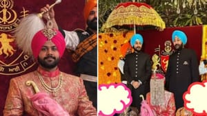 ਸਿਮਰਨਜੀਤ ਮਾਨ ਦੇ ਦੋਹਤੇ ਦੇ ਵਿਆਹ 'ਚ ਝੁਲਾਇਆ ਚੌਰ ਸਾਹਿਬ! ਮਰਿਆਦਾ ਹੋਈ ਭੰਗ ਸਿਮਰਨਜੀਤ ਮਾਨ ਦੇ ਦੋਹਤੇ ਦੇ ਵਿਆਹ 'ਚ ਝੁਲਾਇਆ ਚੌਰ ਸਾਹਿਬ! ਮਰਿਆਦਾ ਹੋਈ ਭੰਗ