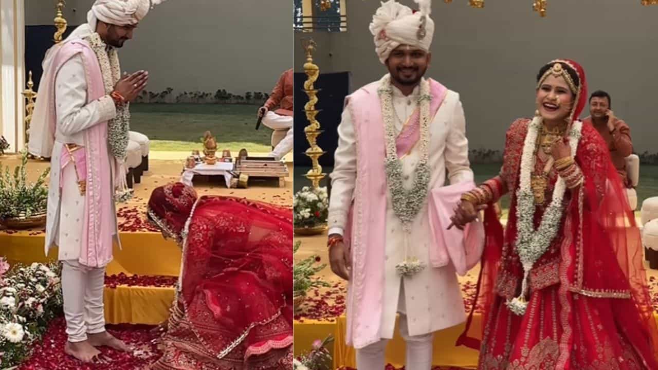 Viral Video: ਲਾੜੀ ਨੇ ਛੂਹ ਲਏ ਪੈਰ ਤਾਂ ਲਾੜੇ ਨੇ ਕੀਤਾ ਅਜਿਹਾ ਕੰਮ, ਦੇਖਦੇ ਹੀ ਖੁਸ਼ ਹੋ ਗਏ ਲੋਕ, ਕਿਹਾ ਪਰਫੈਕਟ ਕਪਲ Viral Video: ਲਾੜੀ ਨੇ ਛੂਹ ਲਏ ਪੈਰ ਤਾਂ ਲਾੜੇ ਨੇ ਕੀਤਾ ਅਜਿਹਾ ਕੰਮ, ਦੇਖਦੇ ਹੀ ਖੁਸ਼ ਹੋ ਗਏ ਲੋਕ, ਕਿਹਾ ਪਰਫੈਕਟ ਕਪਲ