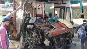 ਹੁਸ਼ਿਆਰਪੁਰ ਹਾਦਸਾ: ਬੱਸ ਤੇ ਟਰੱਕ ਦੀ ਜ਼ਬਰਦਸਤ ਟੱਕਰ, 4 ਜਣੇ ਹੋਏ ਜ਼ਖਮੀ