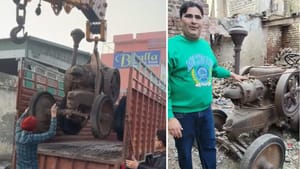 ਖੰਡਰ 'ਚੋਂ ਨਿਕਲਿਆ ਖਜ਼ਾਨਾ, 1.25 ਕਰੋੜ 'ਚ ਵਿਕਿਆ 105 ਸਾਲ ਪੁਰਾਣਾ ਟਰੈਕਟਰ