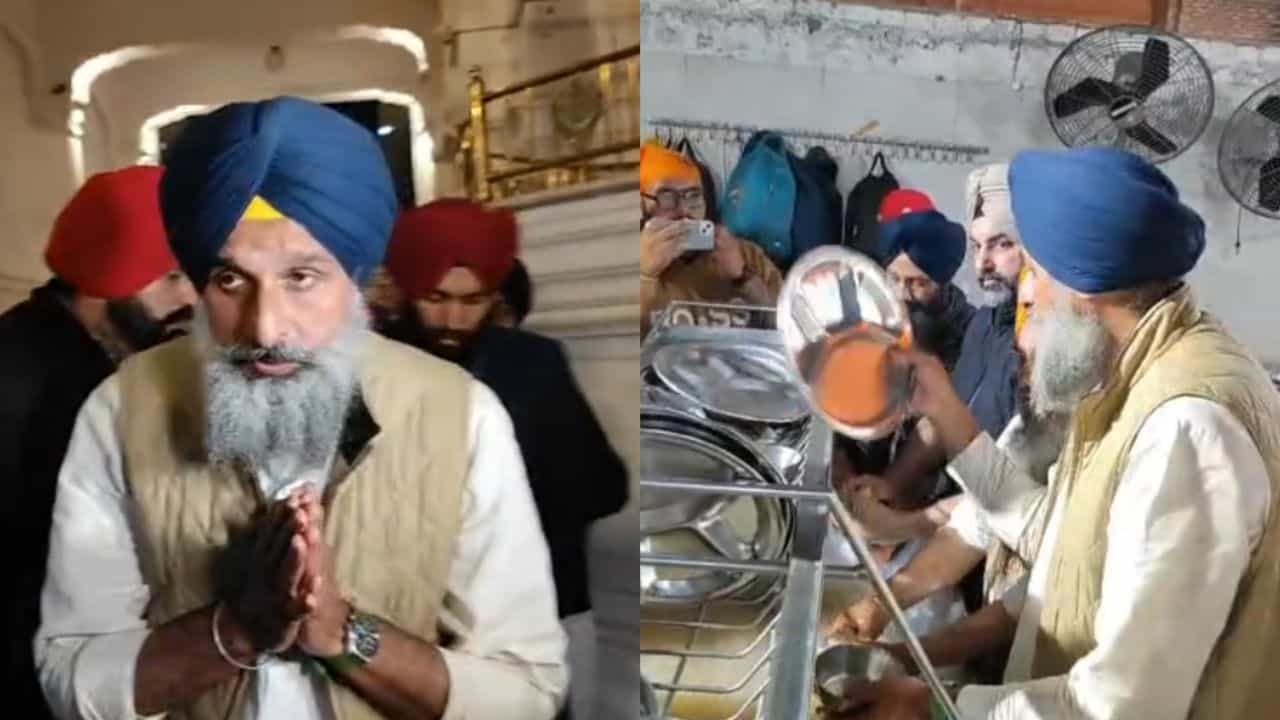 ਸ੍ਰੀ ਦਰਬਾਰ ਸਾਹਿਬ ਨਤਮਸਤਕ ਹੋਏ ਮਜੀਠੀਆ, ਕੀਤਾ ਸ਼ੁਕਰਾਨਾ ਤੇ ਭਾਂਡੇ ਮਾਂਜਣ ਦੀ ਨਿਭਾਈ ਸੇਵਾ