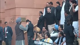 Rahul Gandhi in Lok Sabha: ਲੋਕਸਭਾ 'ਚ ਰਾਹੁਲ ਗਾਂਧੀ ਅਤੇ ਰਵਨੀਤ ਬਿੱਟੂ ਦੀ ਹੱਥ ਨਾ ਮਿਲਾਉਣ 'ਤੇ ਤਿੱਖੀ ਬਹਿਸ